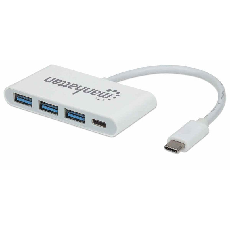 Manhattan USB 3.2 Gen 1 Type-C 3-port Hub with Power Delivery 163552