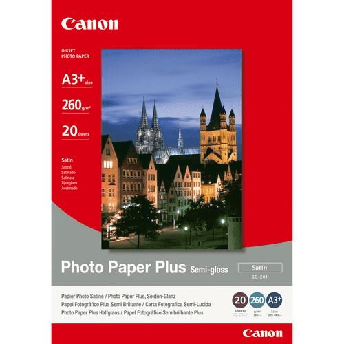 Canon SG-201 Semi-Gloss Photo Paper Plus A3+ - 20 Sheets 1686B032