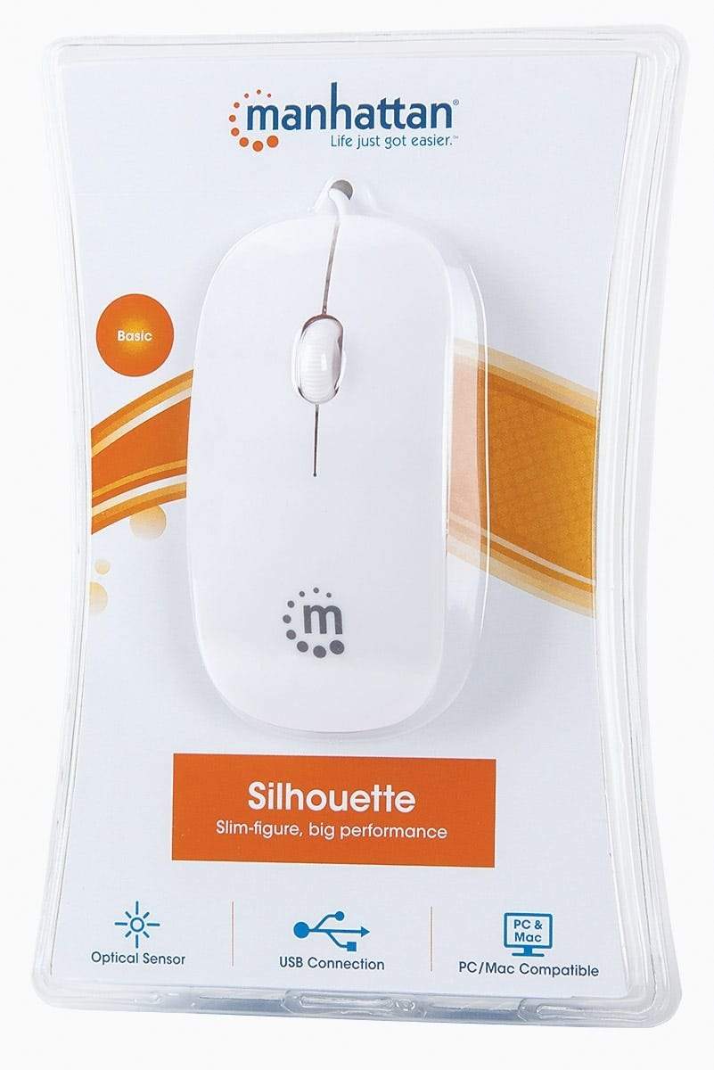 Manhattan Silhouette Optical Mouse White 177627