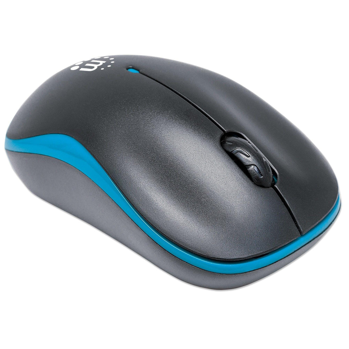 Manhattan Success Wireless Mouse Black/Blue 1000dpi 2.4Ghz up to 10m USB Optical 179416