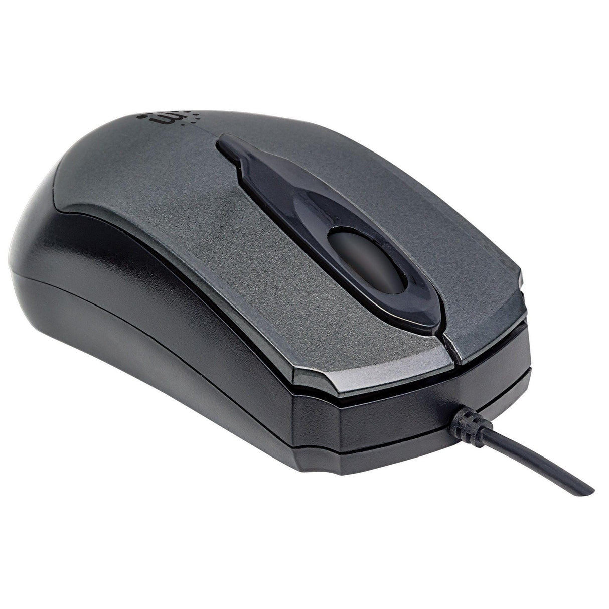 Manhattan Edge USB Wired Mouse Grey 1000Dpi USB-A Optical Compact Three Button With 179423