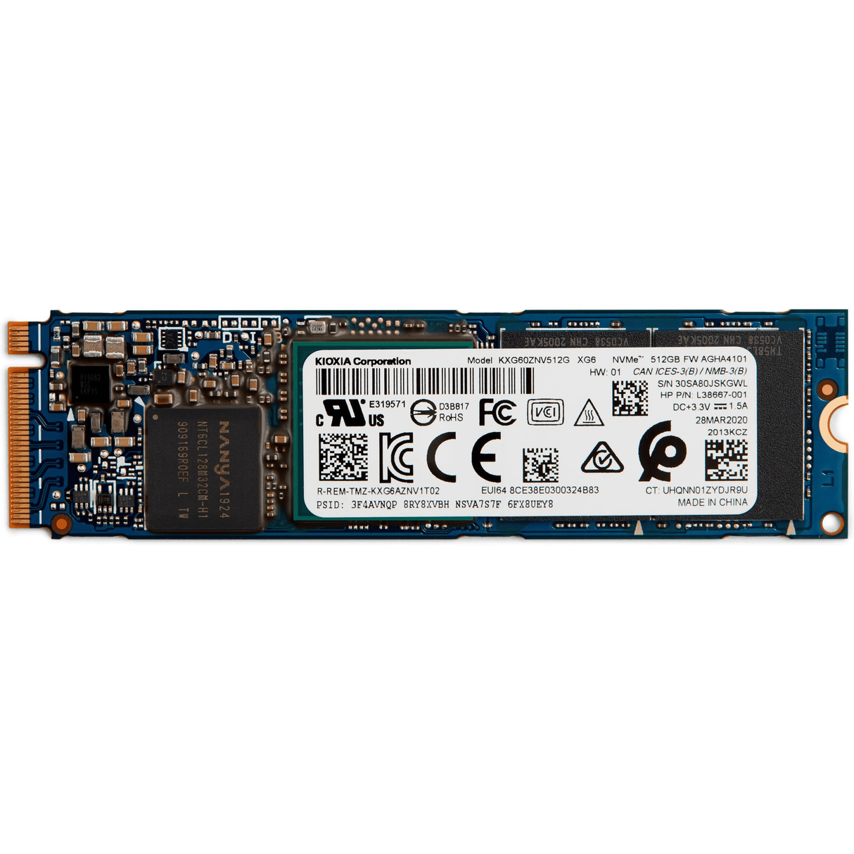 HP 512GB M.2 PCIe 3.0 NVMe Internal SSD 1D0H7AA