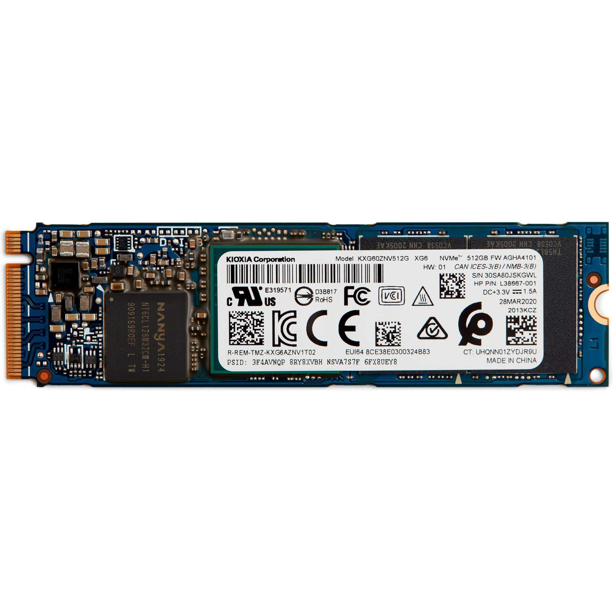 HP 512GB M.2 PCIe 3.0 NVMe Internal SSD 1D0H7AA