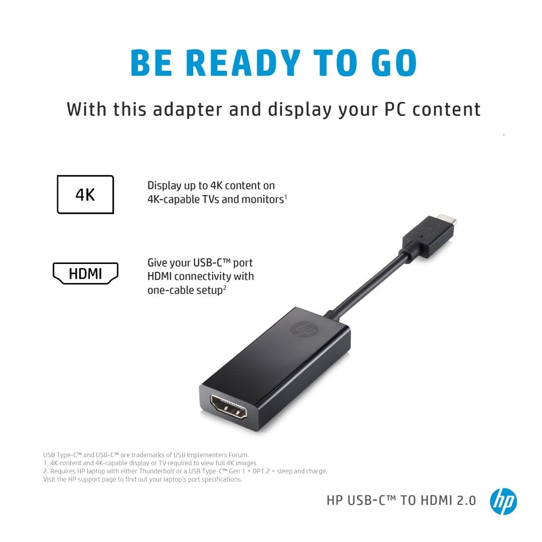 HP USB-C to HDMI 2.0 Adapter 1WC36AA