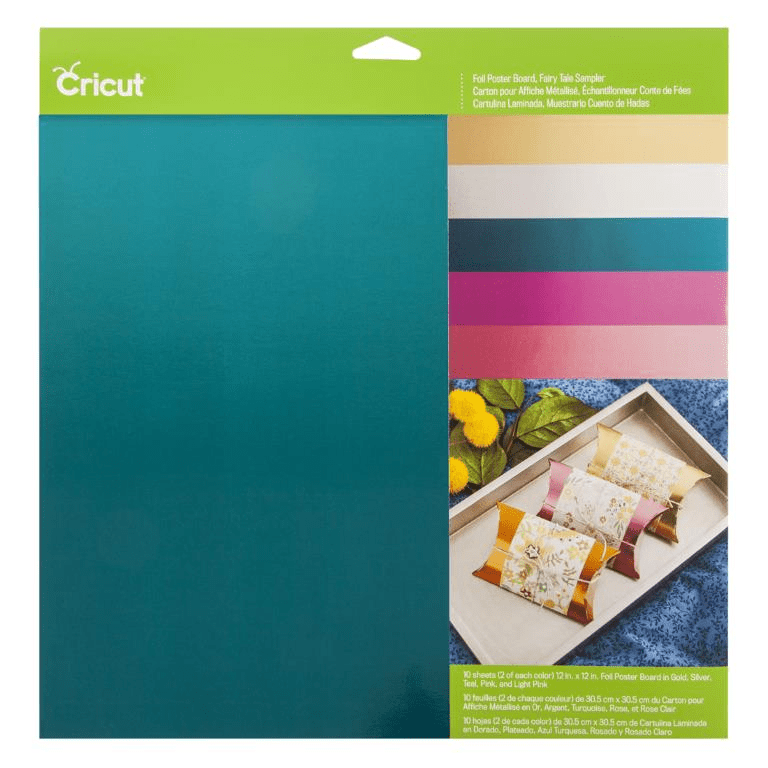 Cricut Foil Poster Board Sampler 30x30cm 10-pack Fairytale 2003668