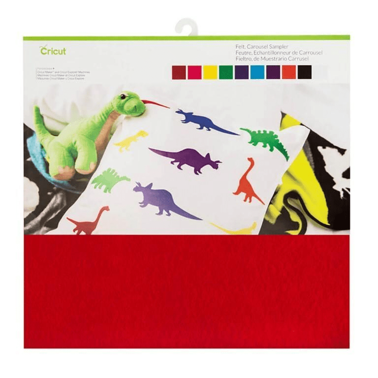 Cricut Felt 10 Sheet Sampler 30.48x30.48cm Carousel 2003830
