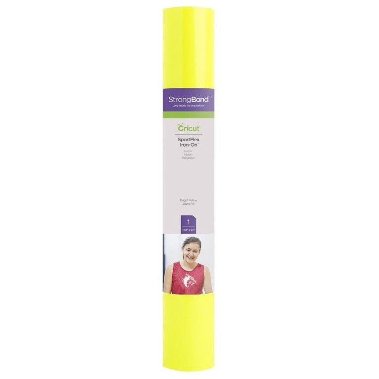 Cricut Sportflex Iron-On 29x60cm Bright Yellow 2004430