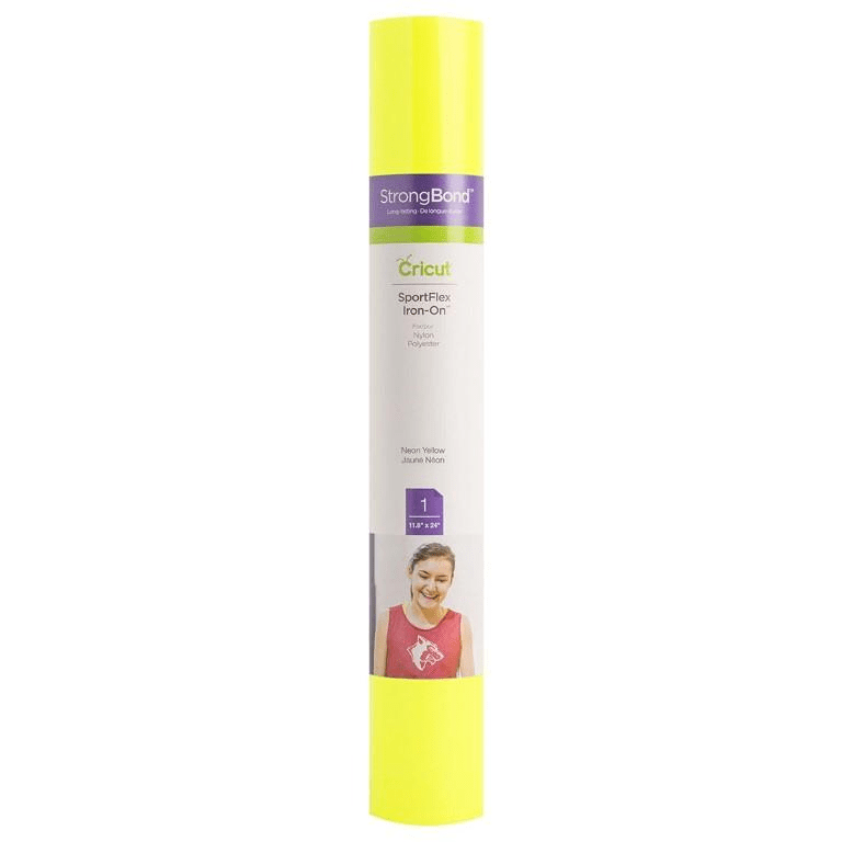Cricut Sportflex Iron-On 30x61cm 1-sheet Neon Yellow 2004451
