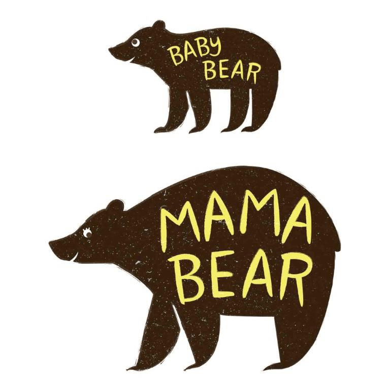 Cricut Iron-On Designs 1-sheet Large Mama Baby Bear 2004823