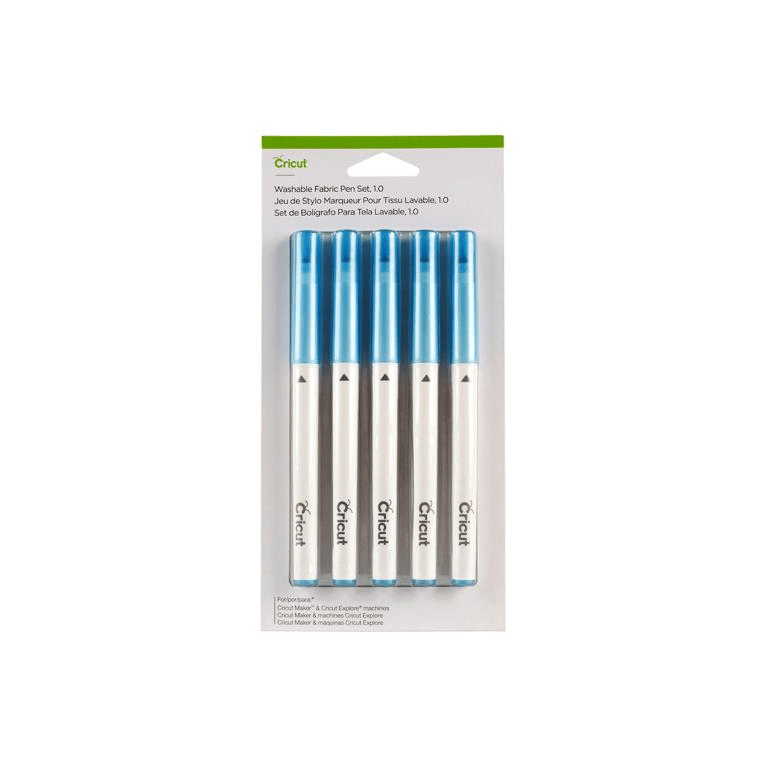 Cricut Washable Fabric Pen 1mm 5-pack Blue 2004846