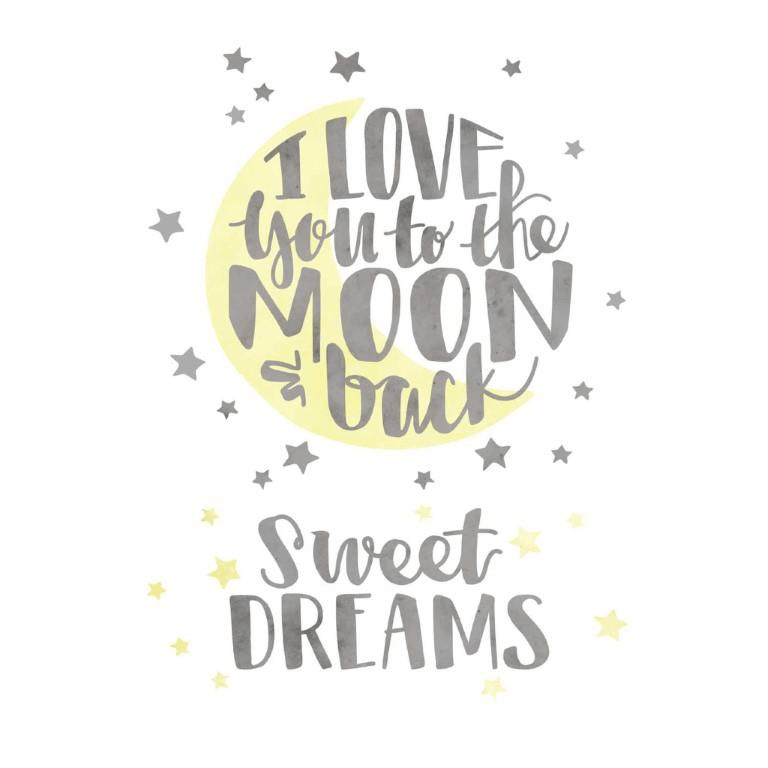 Cricut Iron-On Designs 1-sheet Large Love You To The Moon 2004995