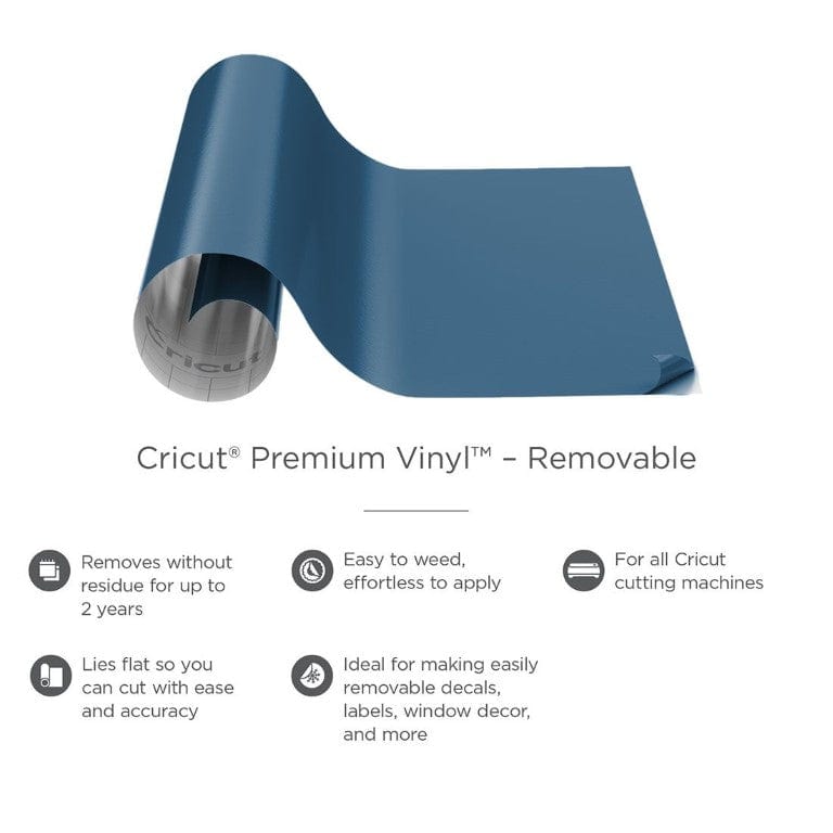 Cricut Premium Vinyl Removable 30x122cm 1-sheet Midnight Blue 2005140