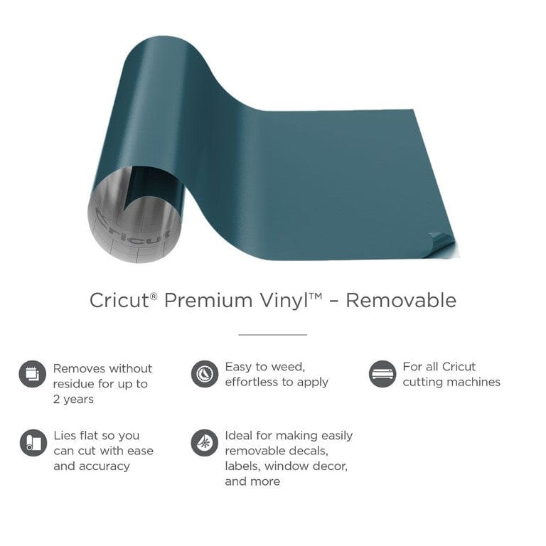 Cricut Premium Vinyl Removable 30x122cm 1-sheet Marine 2005153