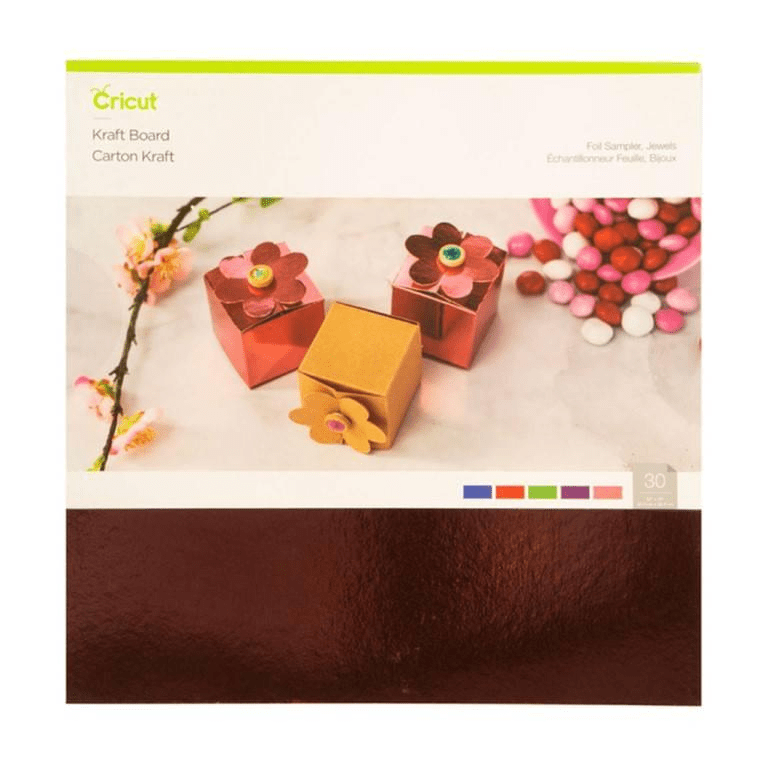 Cricut Foil Kraftboard 30x30cm 30-pack Jewels 2005491