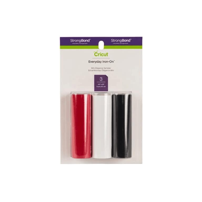 Cricut Everyday Iron-On Vinyl 9x61cm 3-sheet Mini Sampler Elegance 2006225