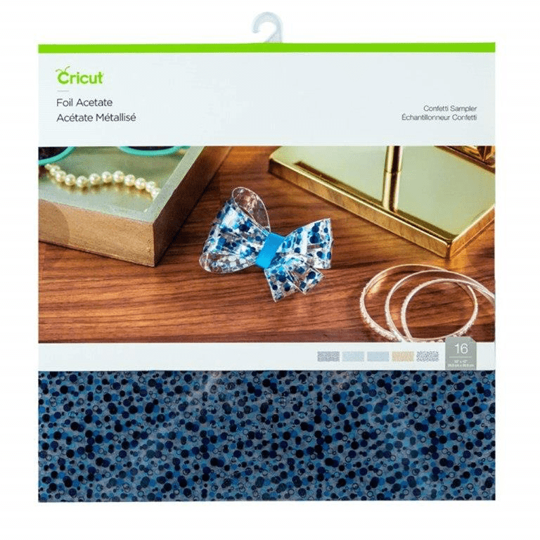 Cricut Foil Acetate Sheets 30x30cm 16-pack Confetti 2006308