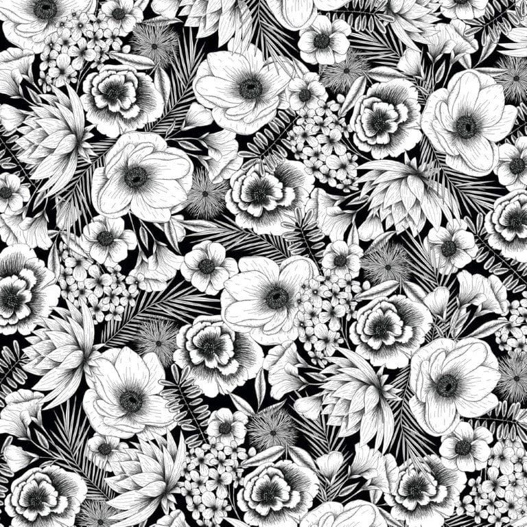 Cricut Infusible Ink Transfer Sheets 30x30cm 2-sheet Black Botanicals 2006781