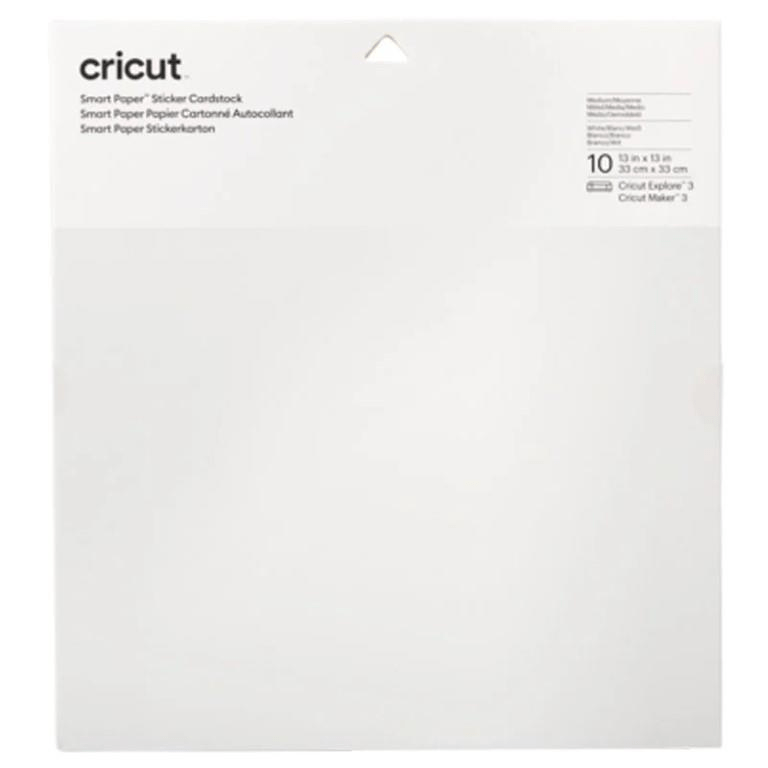 Cricut Smart Sticker Cardstock 33x33cm 10-sheets White 2008317
