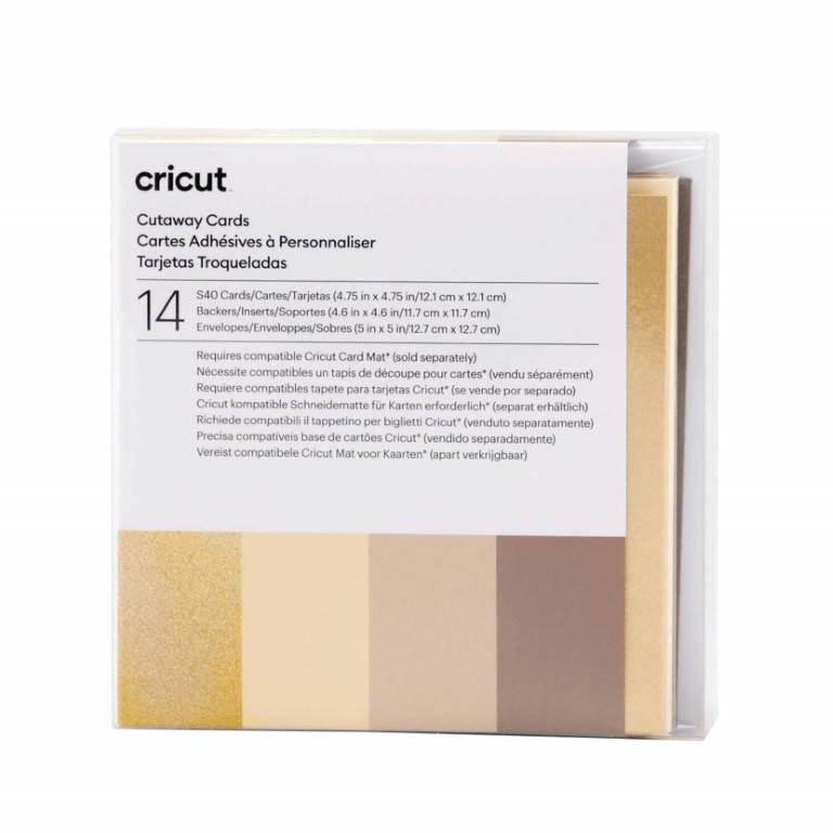 Cricut S40 12-pack Cut-Away Cards Neutrals 2009487