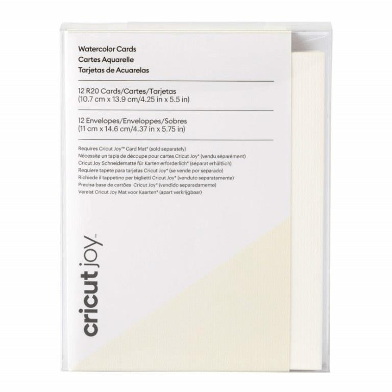 Cricut Joy R20 12-pack Watercolour Cards White 2009984