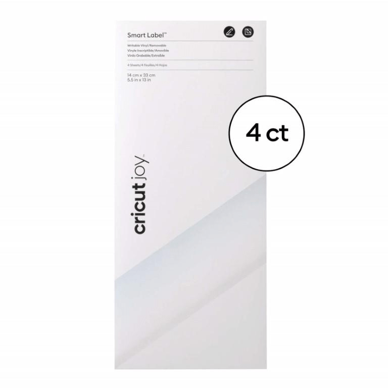 Cricut Joy Removable Smart Writable Vinyl 14x33cm 4-sheet Transparent 2010003