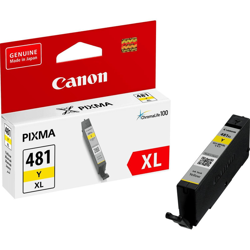 Canon CLI-481XL Yellow High Yield Printer Ink Cartridge Original 2046C001 Single-pack
