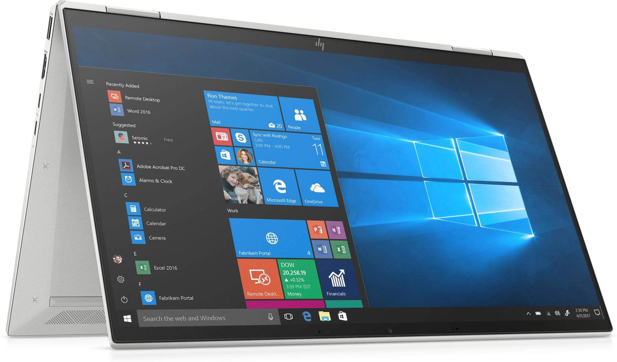 HP EliteBook x360 1040 G7 LPDDR4-SDRAM Hybrid (2-in-1) 35.6 cm (14") 1920 x 1080 pixels Touchscreen 10th gen Intel® Core™ i7 16 GB 512 GB SSD Wi-Fi 6 (802.11ax) Windows 10 Pro Silver