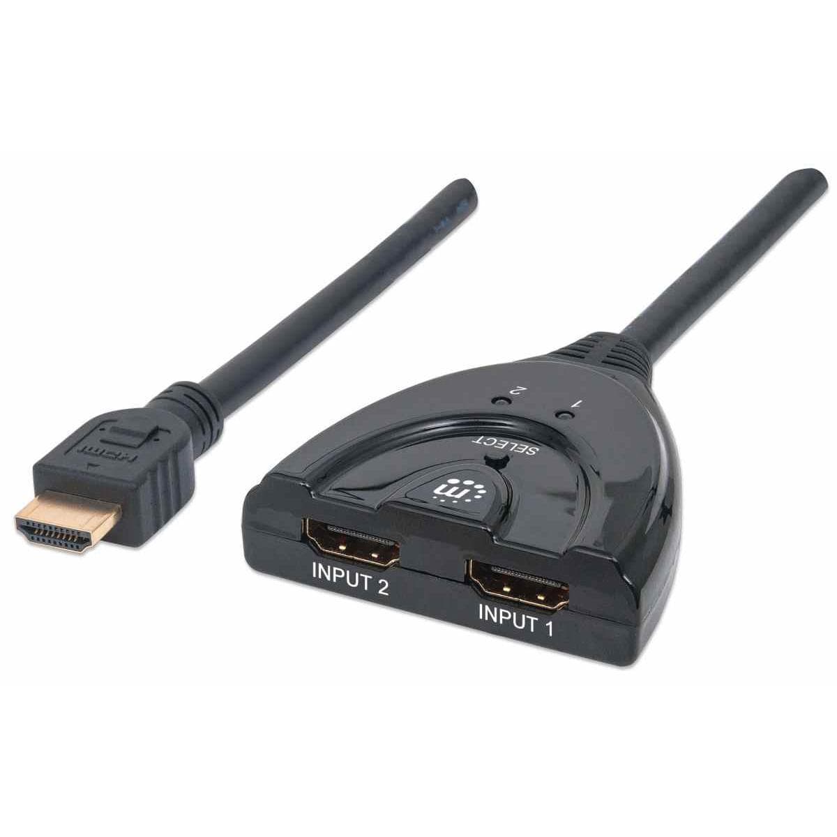 Manhattan 1080P 2-port HDMI Switch 207416