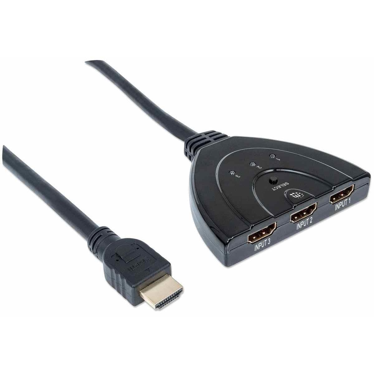 Manhattan 1080P 3-port HDMI Switch 207423