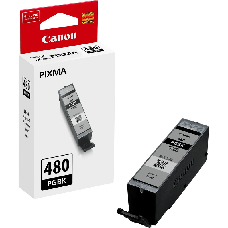 Canon PGI-480BK Black Printer Ink Cartridge Original 2077C001 Single-pack