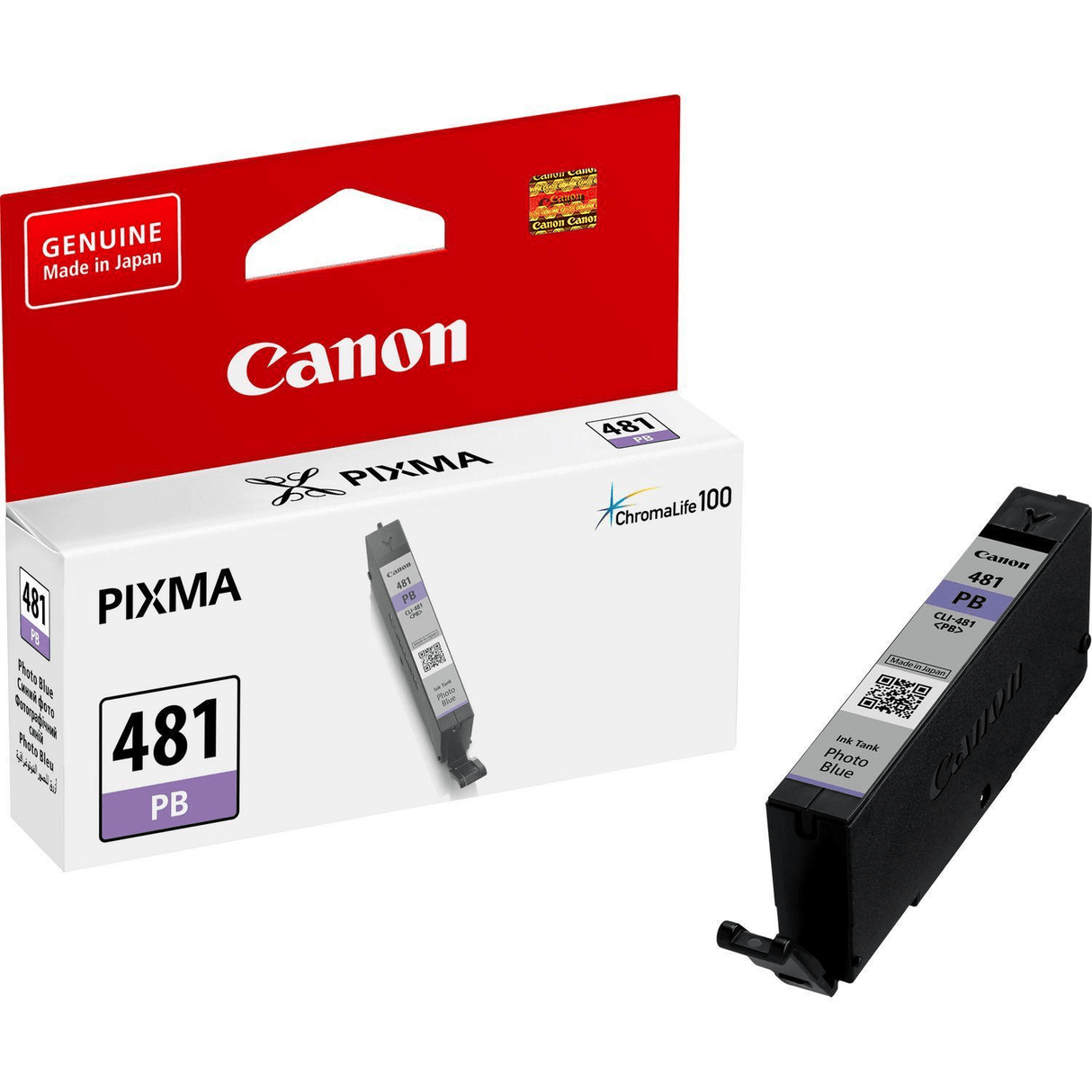 Canon CLI-481PB Photo Blue Printer Ink Cartridge Original 2102C001 Single-pack