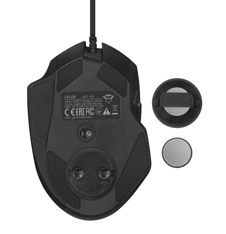 Trust GXT 165 Celox Mouse USB Type-A Optical 10000dpi Right-hand