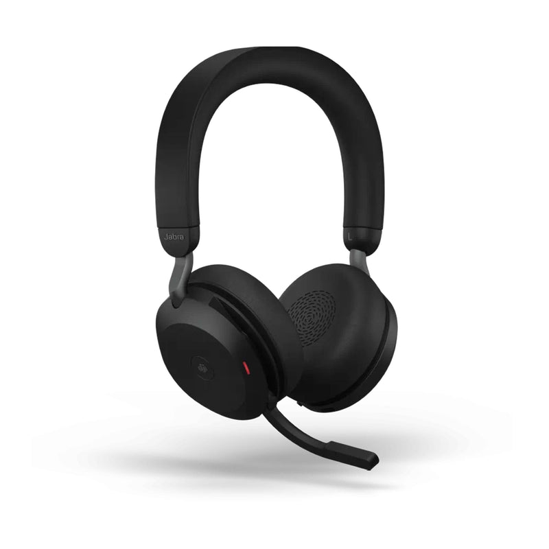 Jabra Evolve2 75 Headset Wireless Head-band Office/Call Center Bluetooth Charging Stand Black 27599-999-989