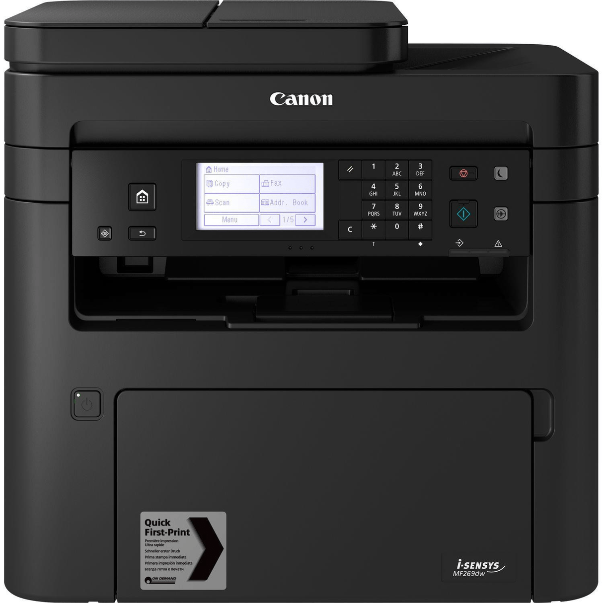Canon I-SENSYS MF269dw A4 Multifunction Mono Laser Home & Office Printer 2925C001