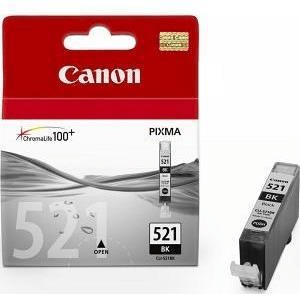 Canon CLI-521BK Black Printer Ink Cartridge Original 2933B004 Single-pack