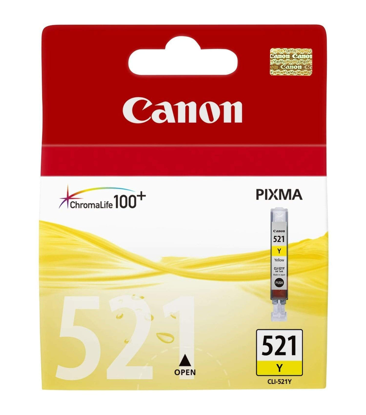 Canon CLI-521 Yellow Printer Ink Cartridge Original 2936B001 Single-pack