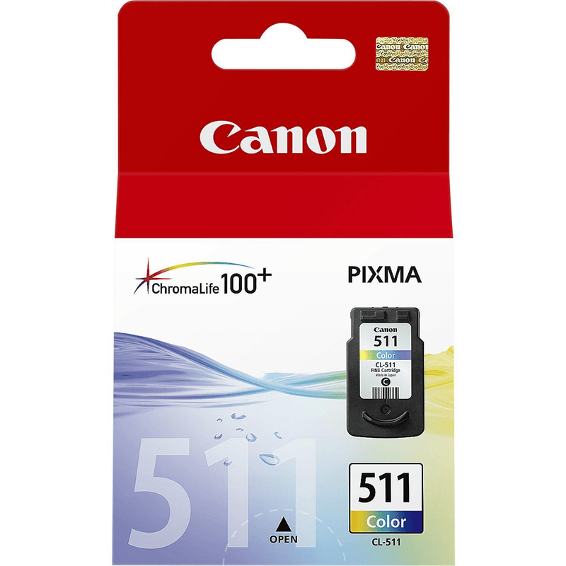Canon CL-511 Cyan, Magenta, Yellow Printer Ink Cartridge Original 2972B001 Single-pack