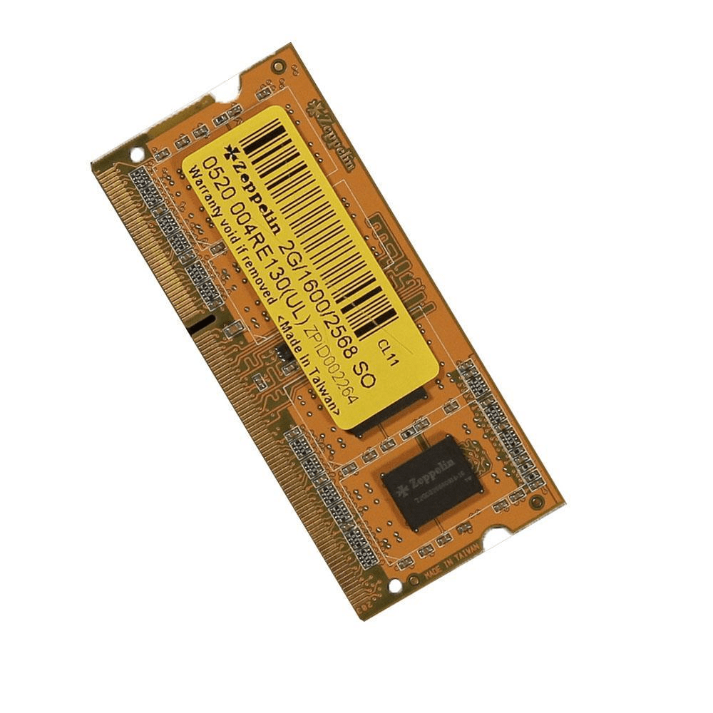Zeppelin 2GB DDR3 1600MHz SODIMM Memory Module 2G/ZEP/1600SO