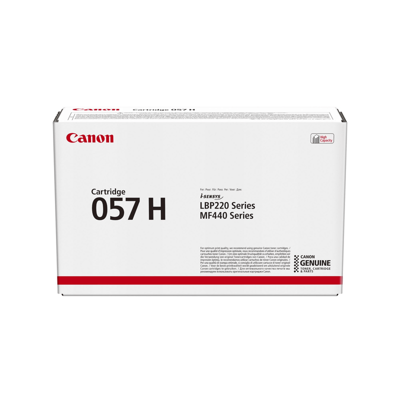Canon I-SENSYS 057H Black Toner Cartridge 10,000 Pages Original 3010C002 Single-pack
