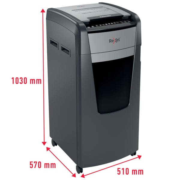 Rexel Optimum Auto Feed+ 600 Sheet Automatic Cross Cut P4 Paper Shredder