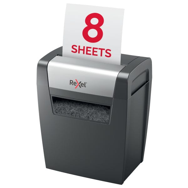 Rexel Momentum X308 P3 Cross Cut 8 Sheet Paper Shredder, 15L Bin