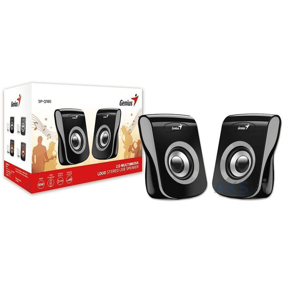 Genius SP-Q180 6-Watt Speaker - Iron Grey 31730026400