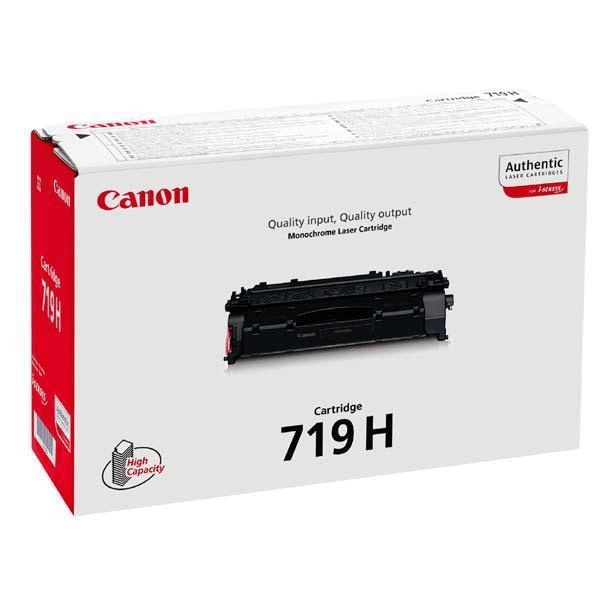 Canon CRG 719H BK Black Toner Cartridge 6,400 Pages Original 3480B002 Single-pack
