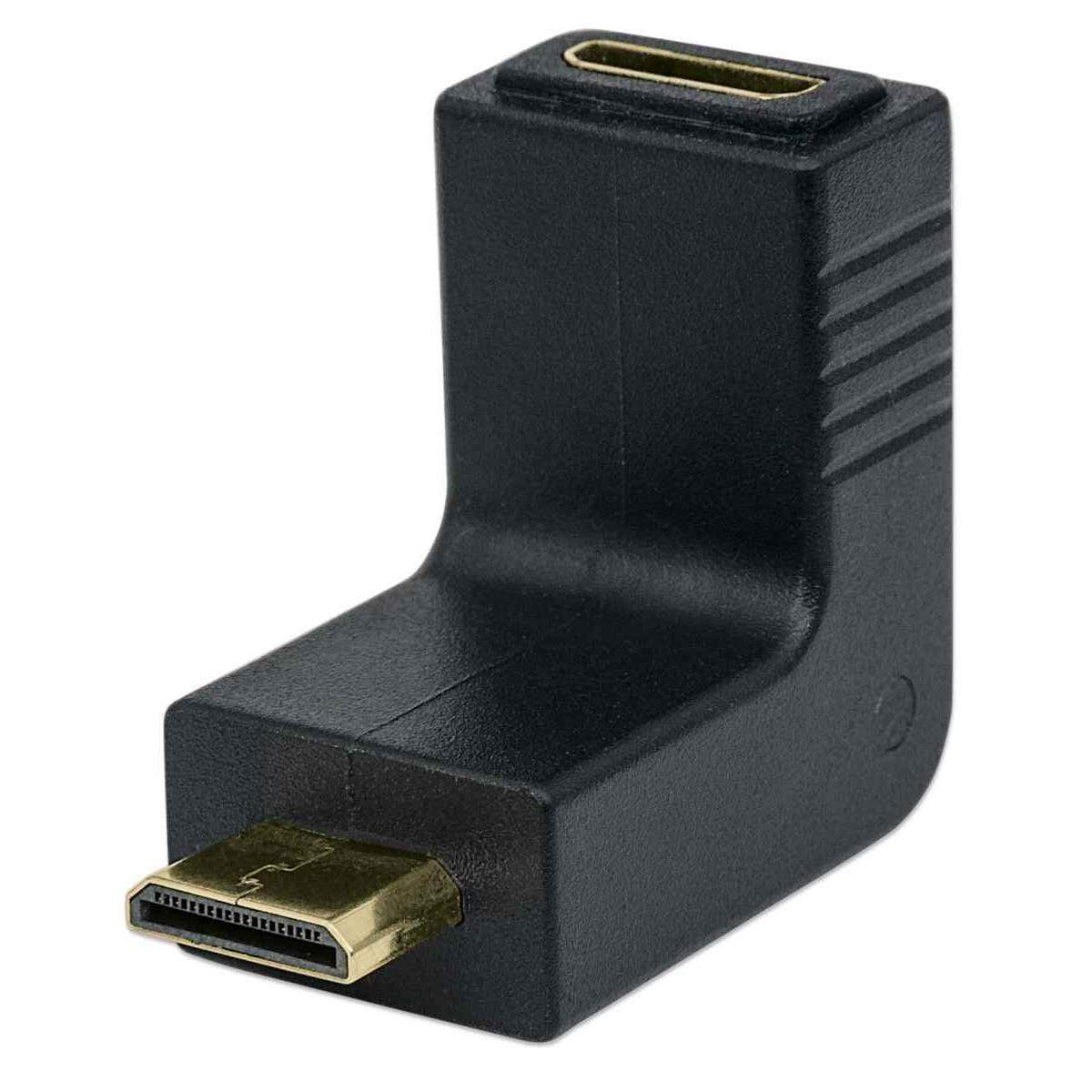 Manhattan HDMI Mini C Female to Mini C Male upward 90° Angle Adapter 353458