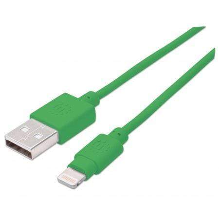 Manhattan 1m USB 2.0-A/Lightning Green 394215