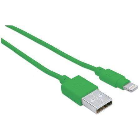 Manhattan 1m USB 2.0-A/Lightning Green 394215