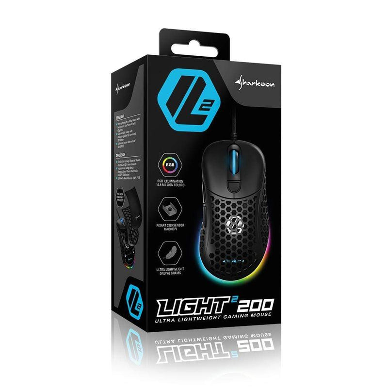 Sharkoon Light ² 200 Mouse USB Type-A Optical 16000dpi Right-hand