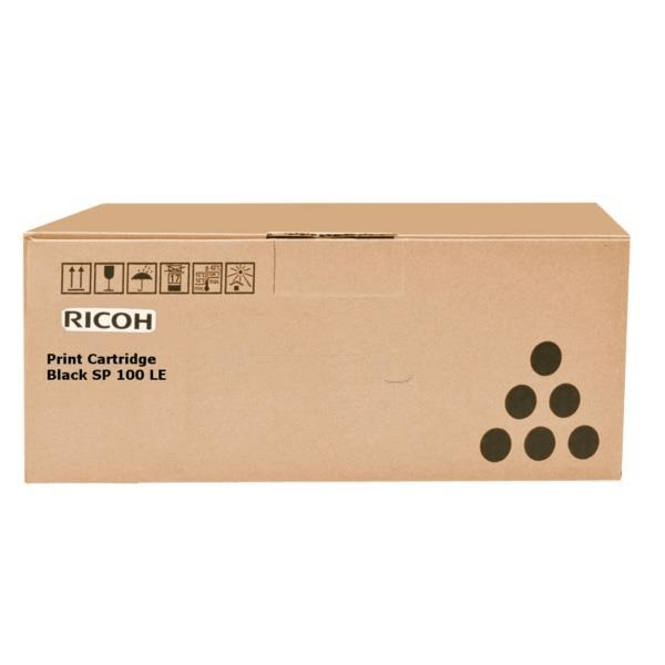 Ricoh Type SP 100LE Black Toner Cartridge 1,200 Pages Original 407166 Single-pack