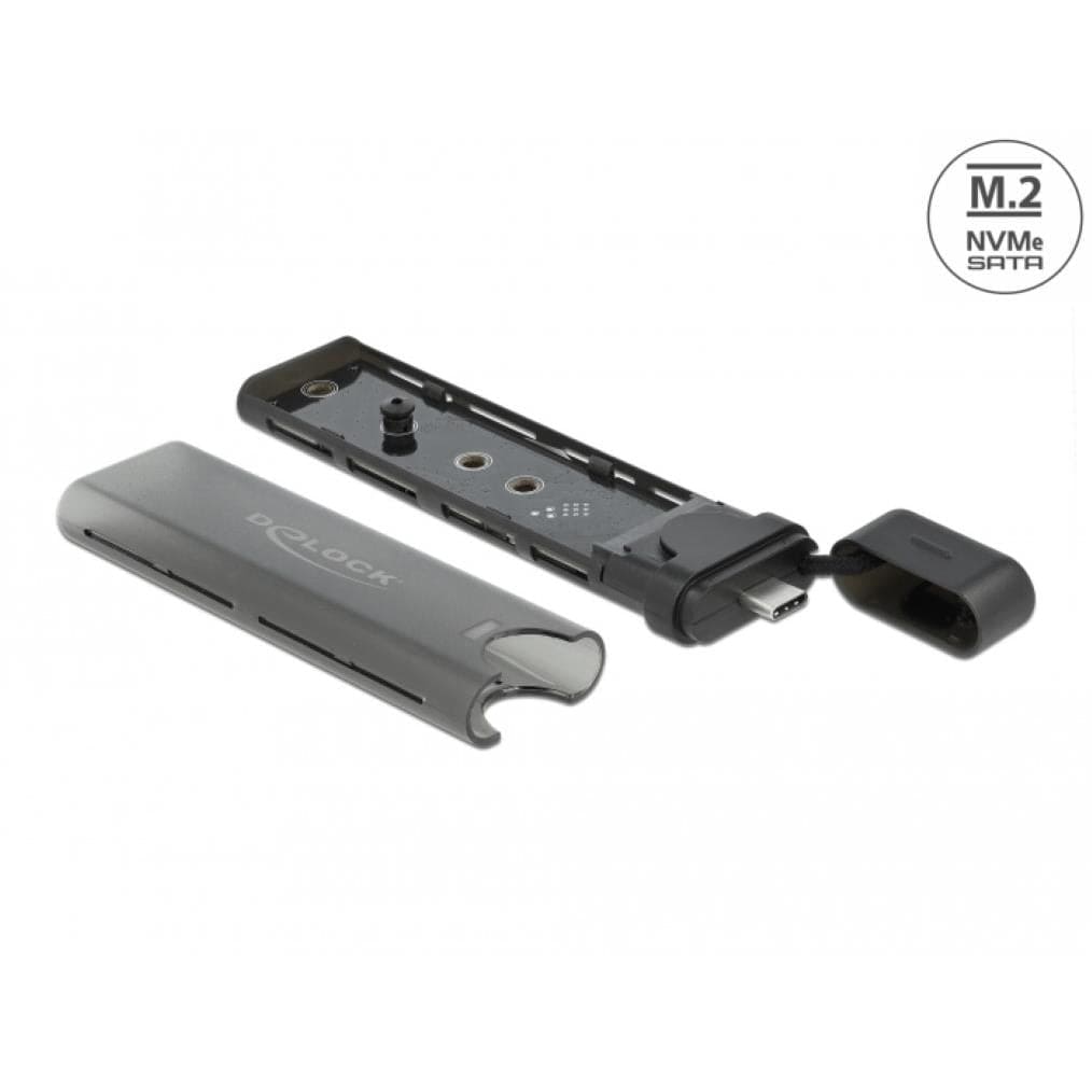 Delock Storage Drive External USB Type-C Enclosure Black 42635