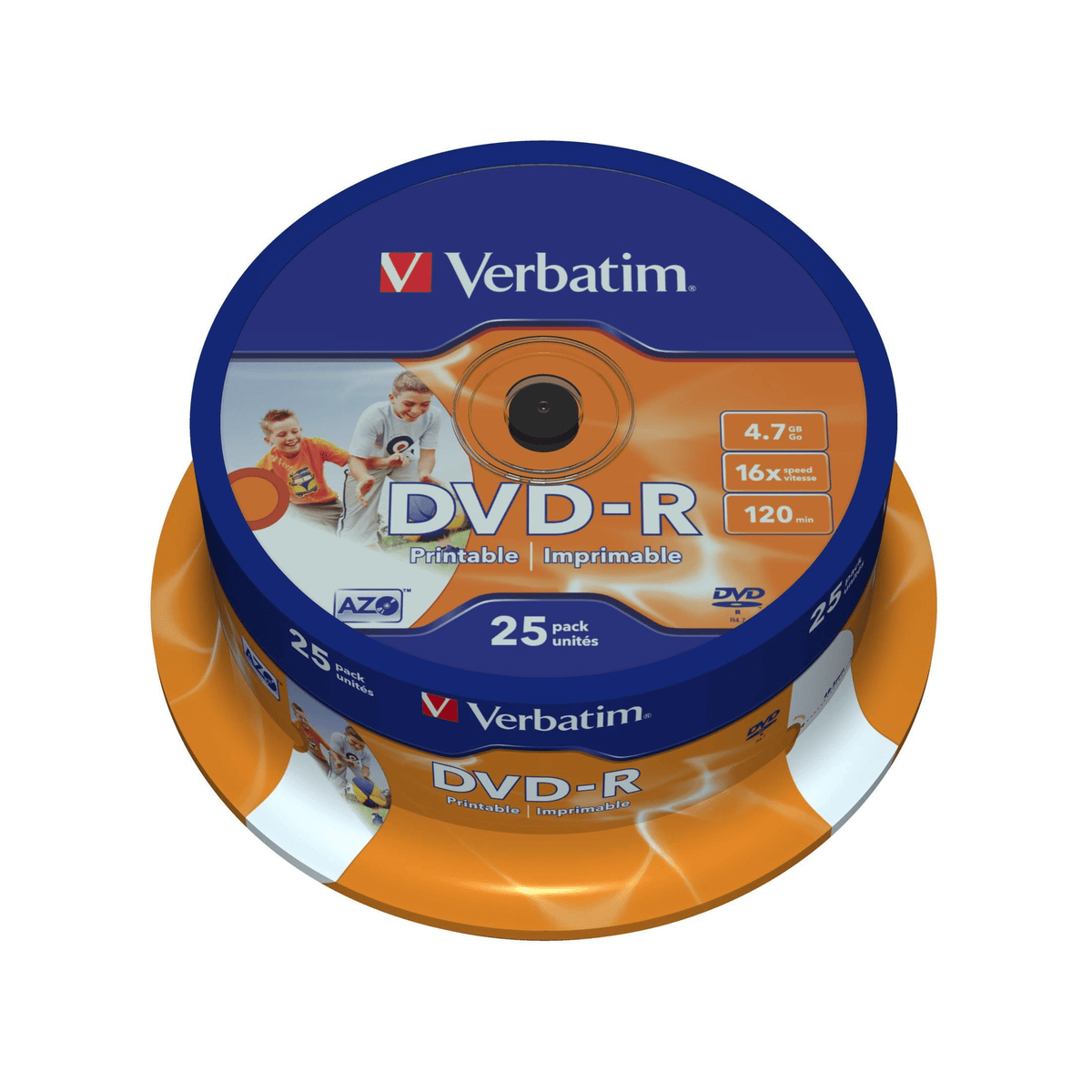 Verbatim 43538 Blank DVD 4.7GB DVD-R 25-pack – FirstShop